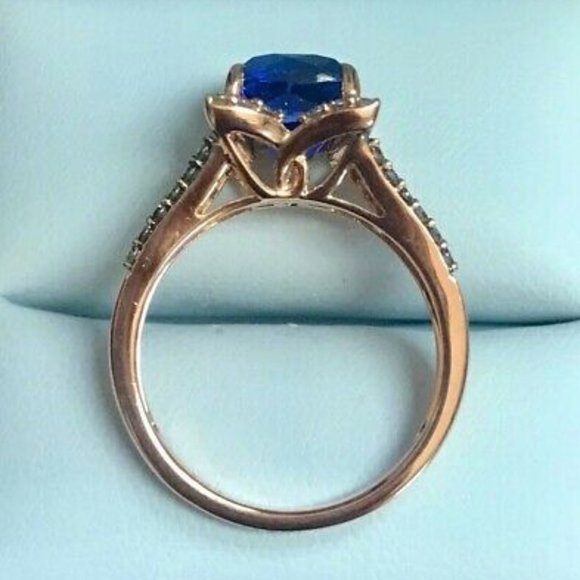 Le Vian Blueberry Tanzanite 2 ct.t.w.& diamond 3/8 ct.t.w. ring in 14K Rose Gold - Picture 3 of 10